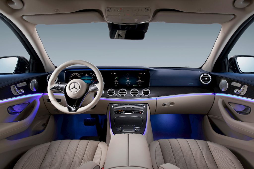 2021 Mercedes E-Class LWB facelift interior dashboard
