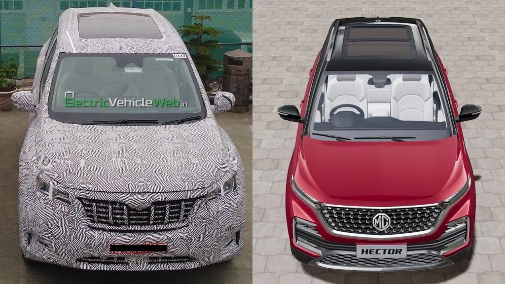 2021 Mahindra XUV500 vs 2021 MG Hector panoramic sunroof