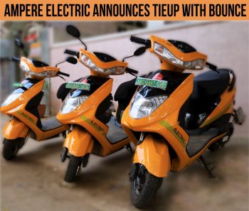 Ampere electric scooters to be available via Bounce rideshare platform