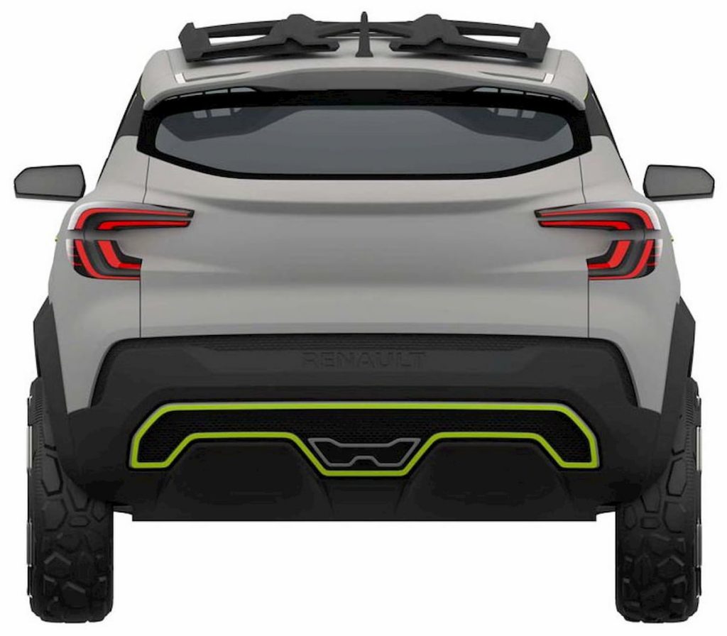 Renault Kiger concept rear patent image