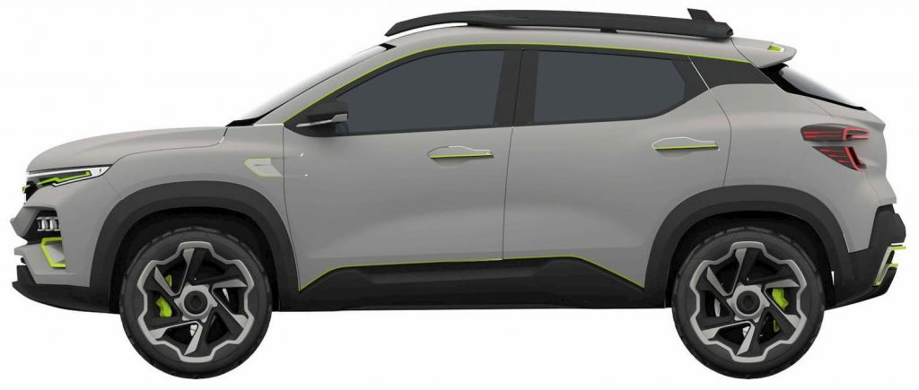 Renault Kiger concept side patent image