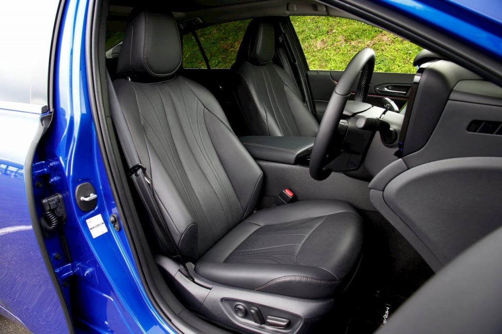 2021 Toyota Mirai front seats interior