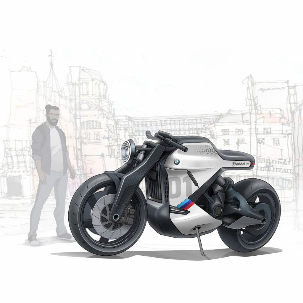 BMW electric motorcycle concept from India