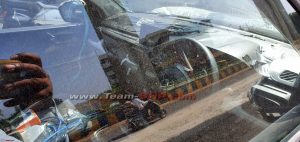 Tata HBX H2X Hornbill interior dashboard spy shot