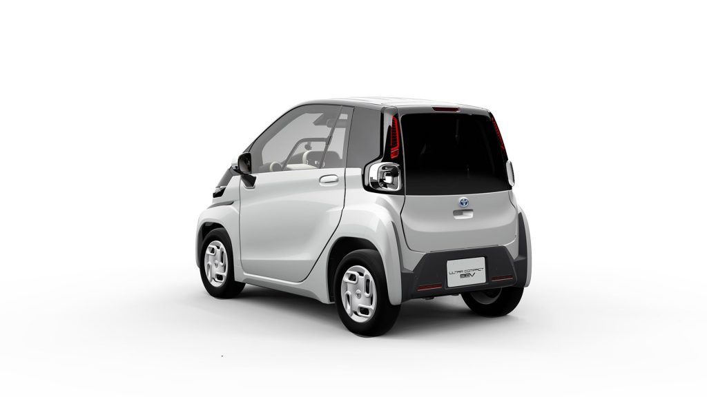 Toyota electric microcar (Toyota Ultra-compact BEV) rear quarters