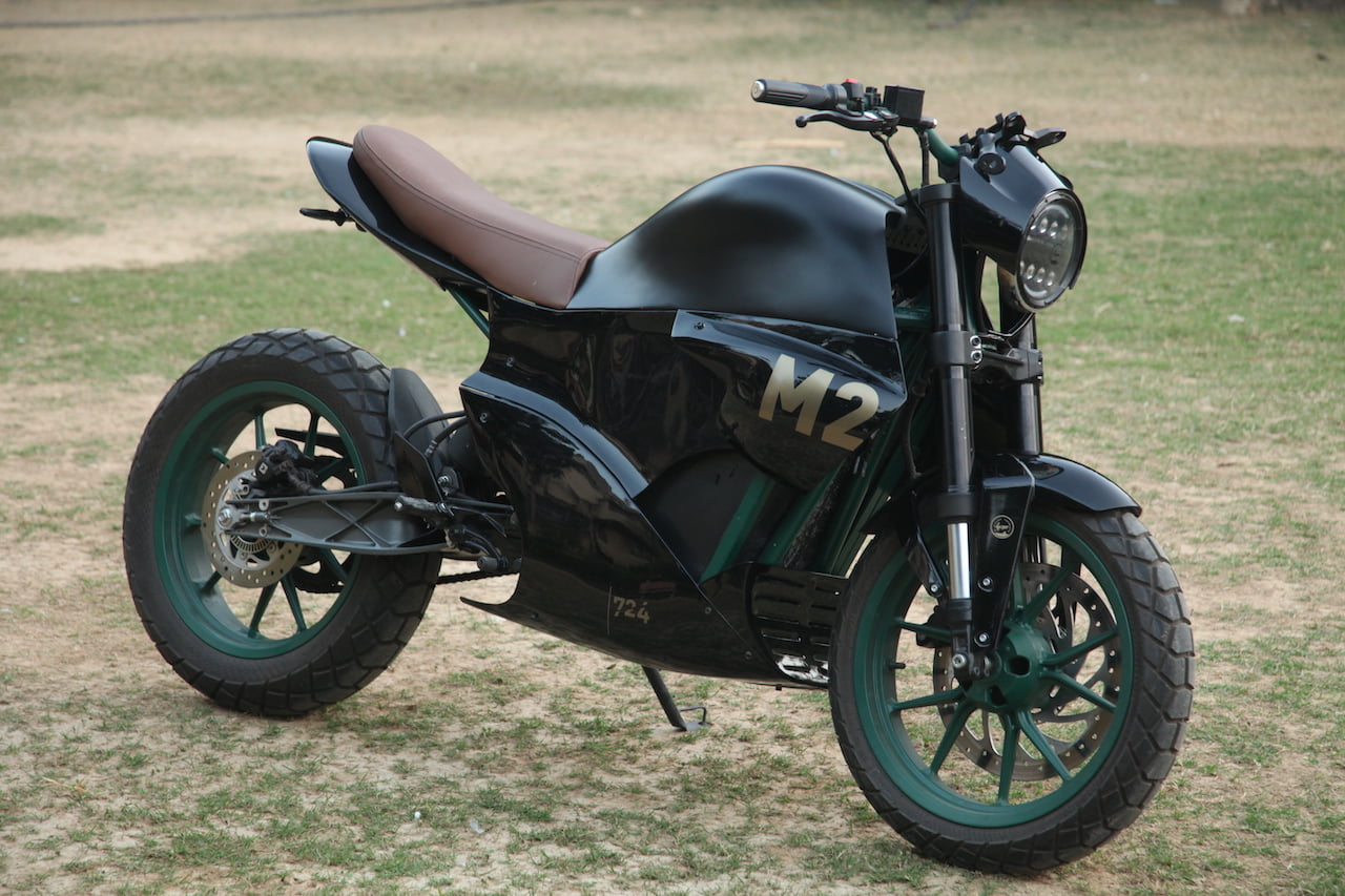 M2 electric bike front quarters Vikram Mishra