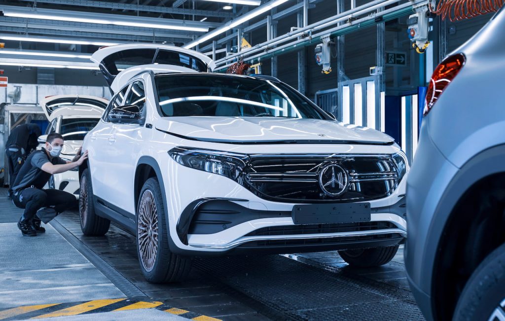 Mercedes EQA production line