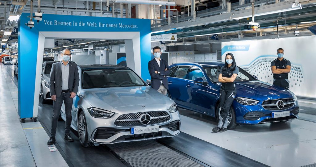 2021 Mercedes C-Class Bremen production commencement