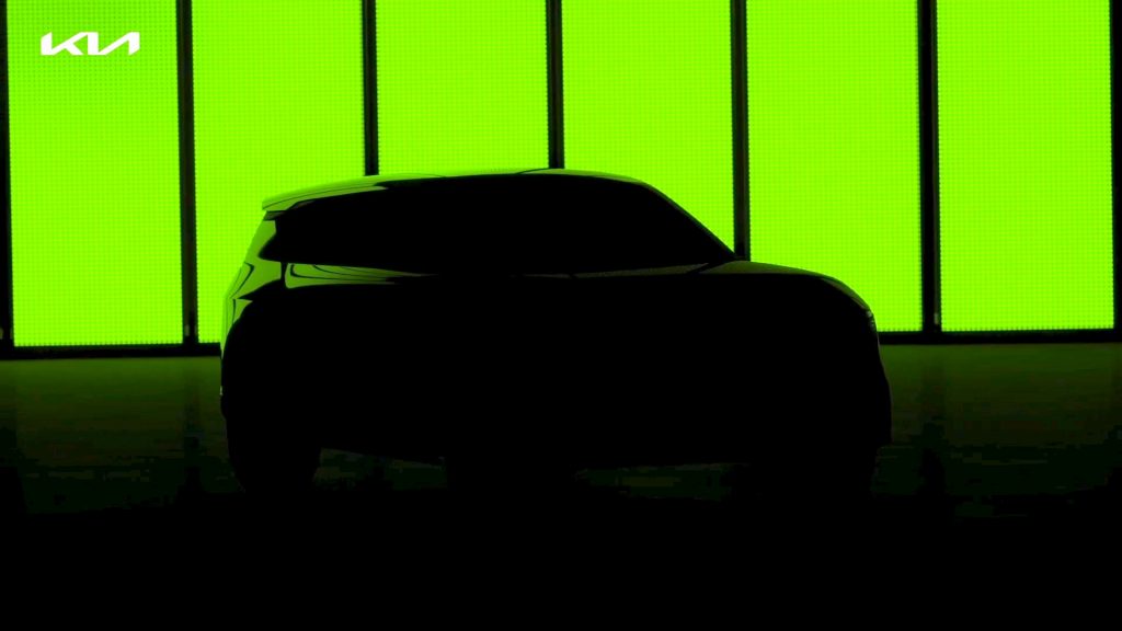 Kia electric car teaser compact crossover
