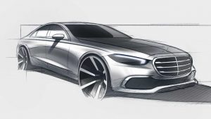 2021 Mercedes S Class sketch
