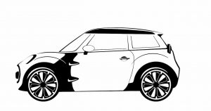 Sketch of the Mini small car