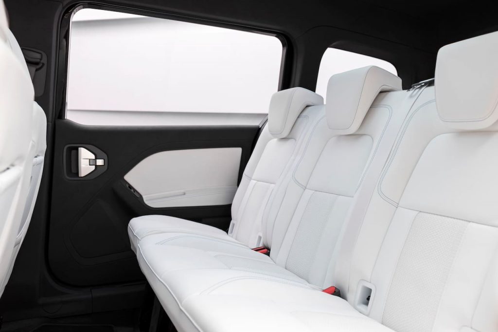 Mercedes EQT concept rear seats
