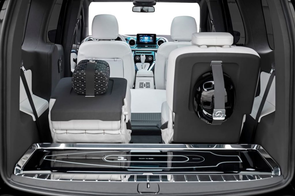 Mercedes EQT concept seats longboard