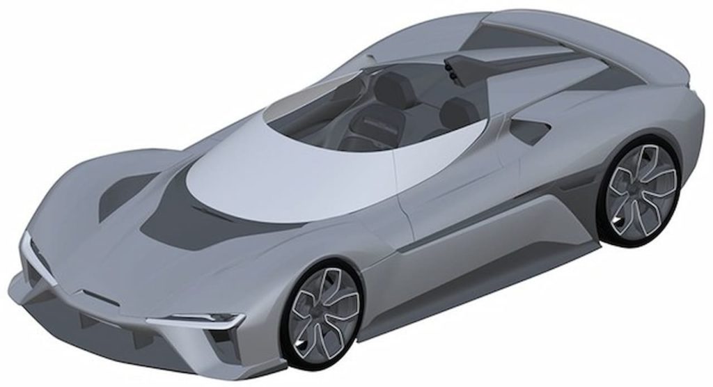 Nio EP9 convertible patent image