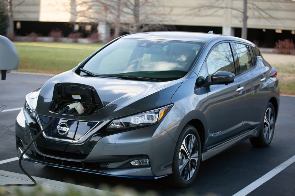 Nissan Leaf charging