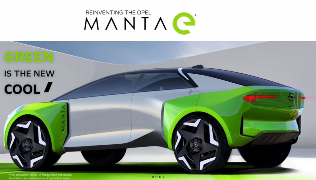 Opel Manta electric SUV side
