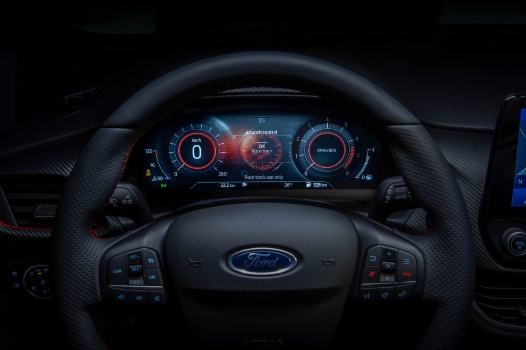 2022 Ford Fiesta digital instrument cluster