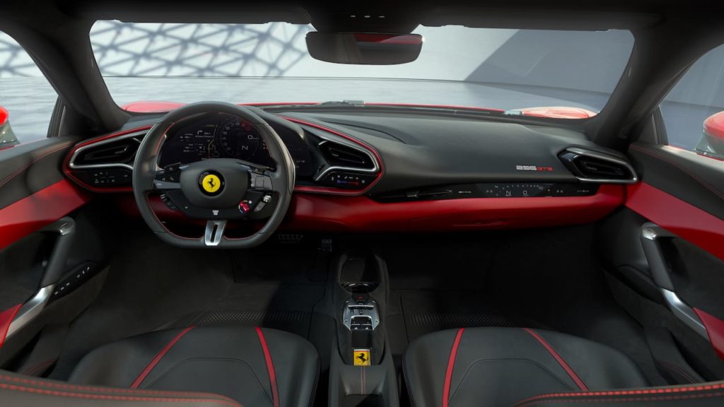 Ferrari 296 GTB interior dashboard