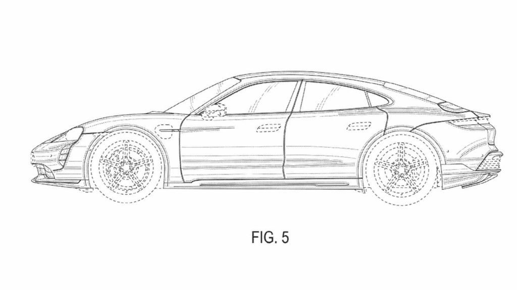 Porsche Taycan Cross Turismo sedan patent spy