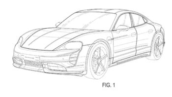 Porsche Taycan Sedan Cross patent images surface