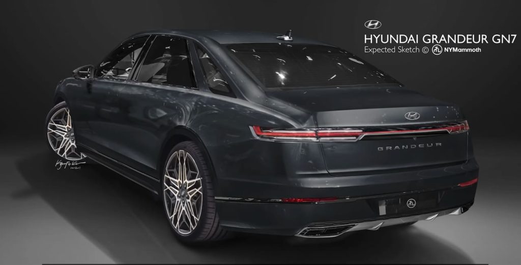 2022 Hyundai Grandeur rear rendition look