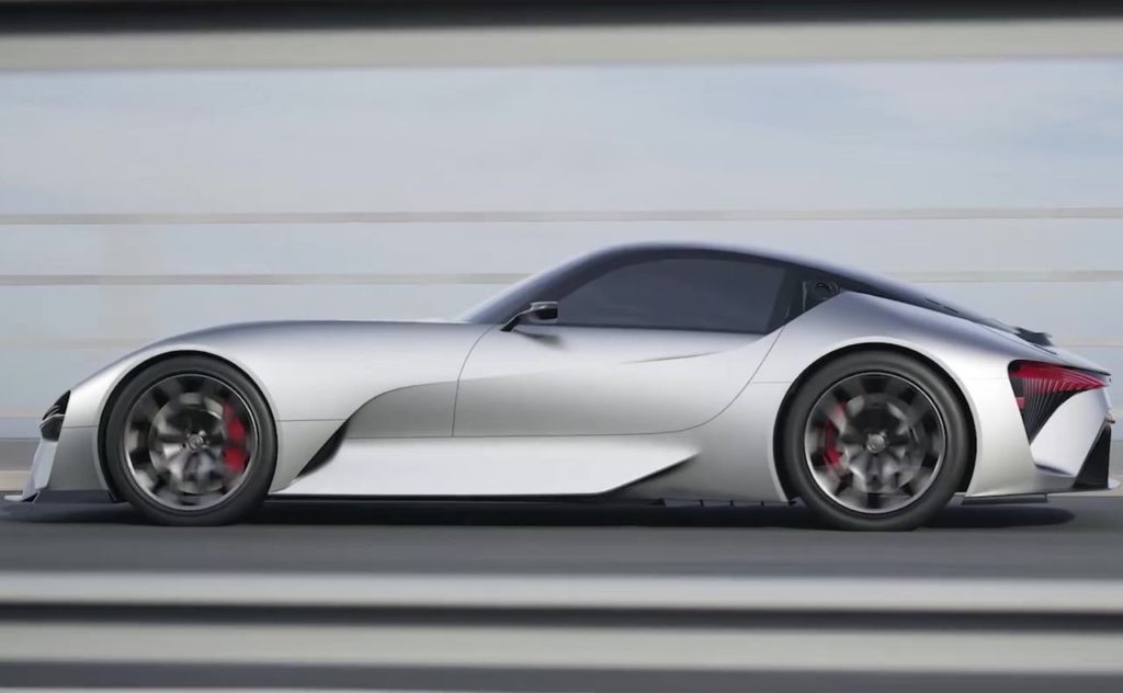 Lexus Electrified Sport concept side profile teaser